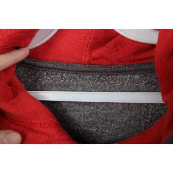 Vintage Y2K Mens Medium Faded Spell Out Ohio State University Hoodie Sweatshirt - Picture 8 of 13